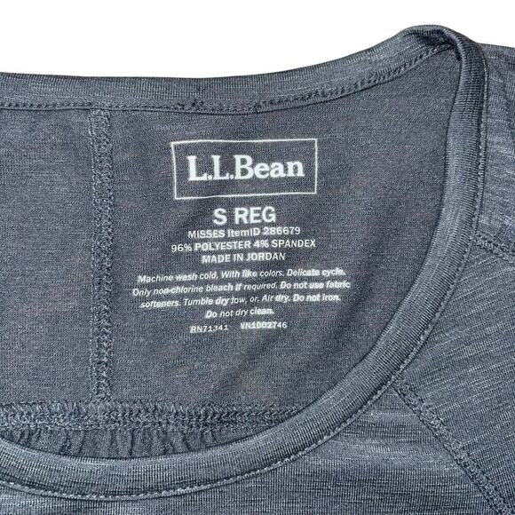 L.L. Bean Casual Gray Crew Neck T Shirt Women’s S Activewear Comfy Minimalist - Picture 7 of 9